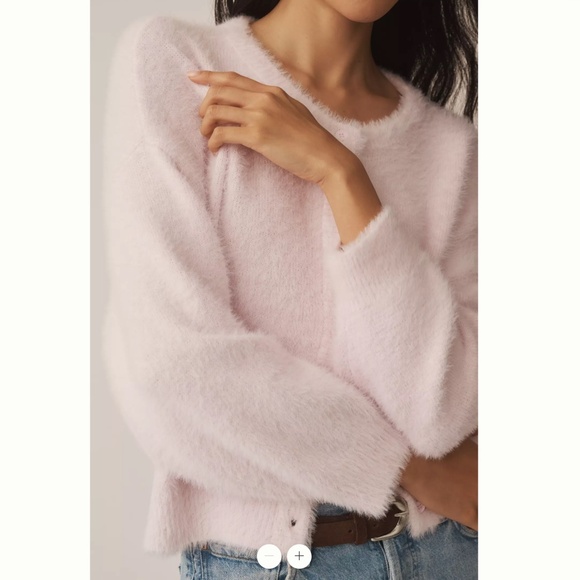 Anthropologie Flat White Eyelash Cardigan - Picture 4 of 4